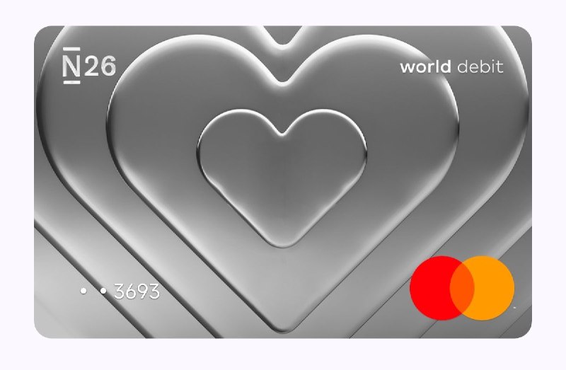 N26推出6款情人节限时卡面，截止2月28日