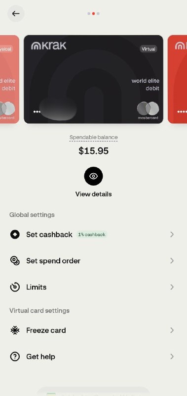 Krak怎样一个账号两张虚拟卡:两台手机登录同一个账号开卡(不用严格同时开，能保证进开卡界面就可以)