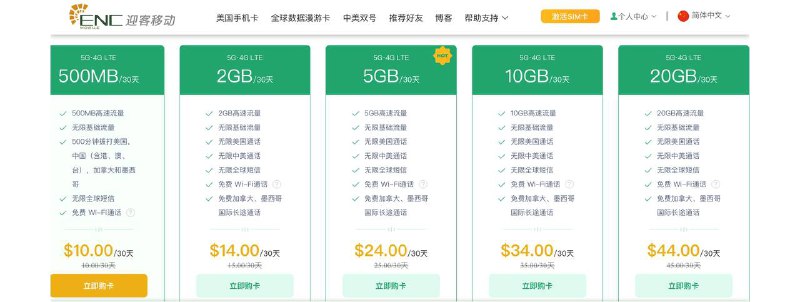境外SIM卡商城频道