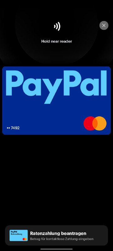 #paypal🇩🇪安卓PayPal给非接额外做了一张虚拟卡(区别于之前的GPAY专用虚拟卡，这张可以应用内可查询卡号cvv等)，并且还可以申领实体卡(4.99o)