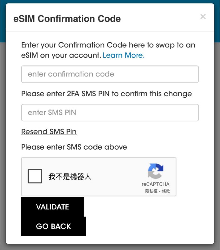 redpocket/freedompop现在更换eSIM需要原卡接码2FA确认，卡删除后无法再通过此方式找回